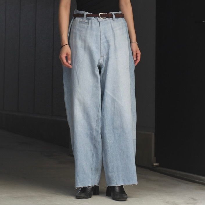 【残り一点】Reconstructed Super Baggy Slacks Denim_3(L)