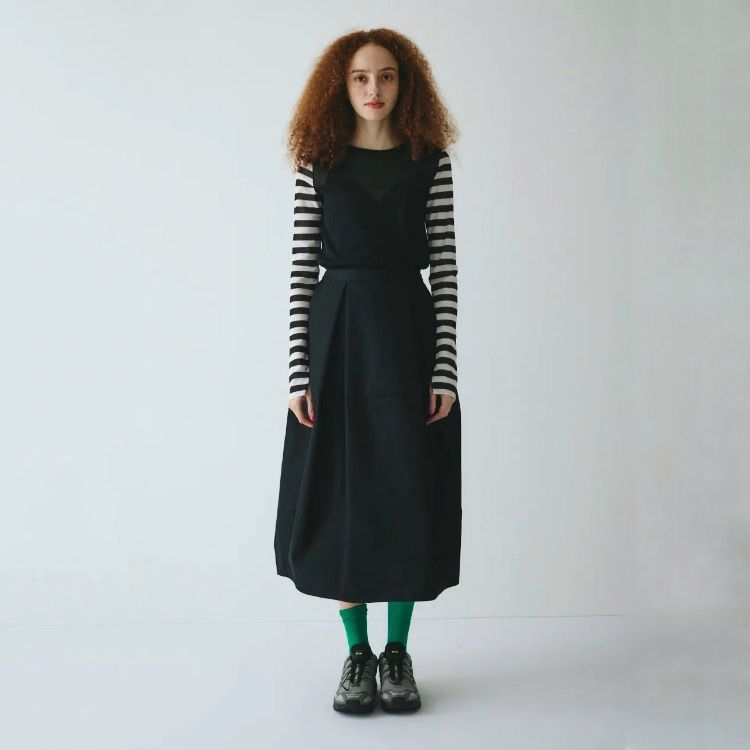 【残り一点】Border Sleeve Mesh Inner Tops
