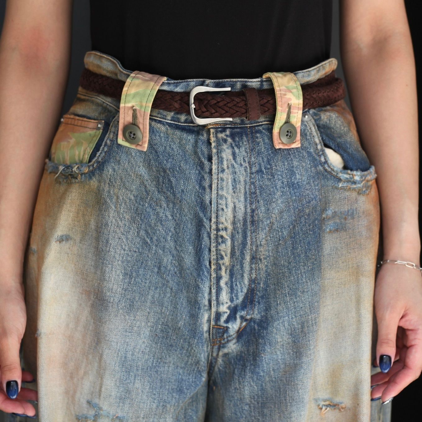 KIDILL - 【残り一点】Destroy Denim Pants(BIO WASH WITH BLEACH) | ACRMTSM ONLINE  STORE