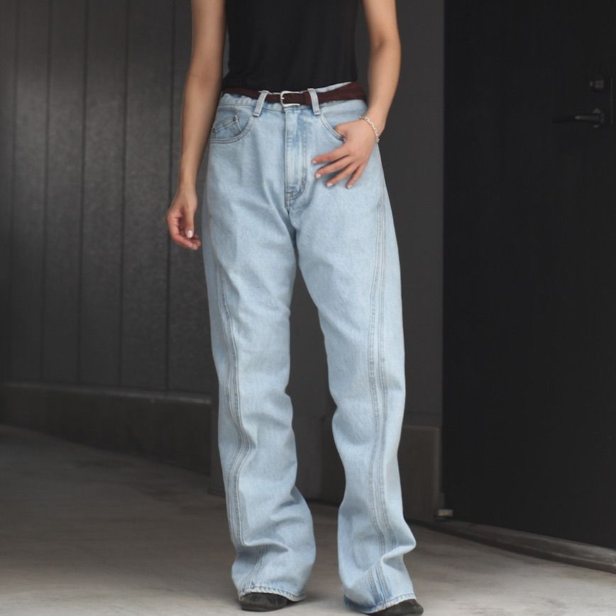 SKOVNVRFRGT ネバーフォーゲット23ss 3D TWISTED JEANS