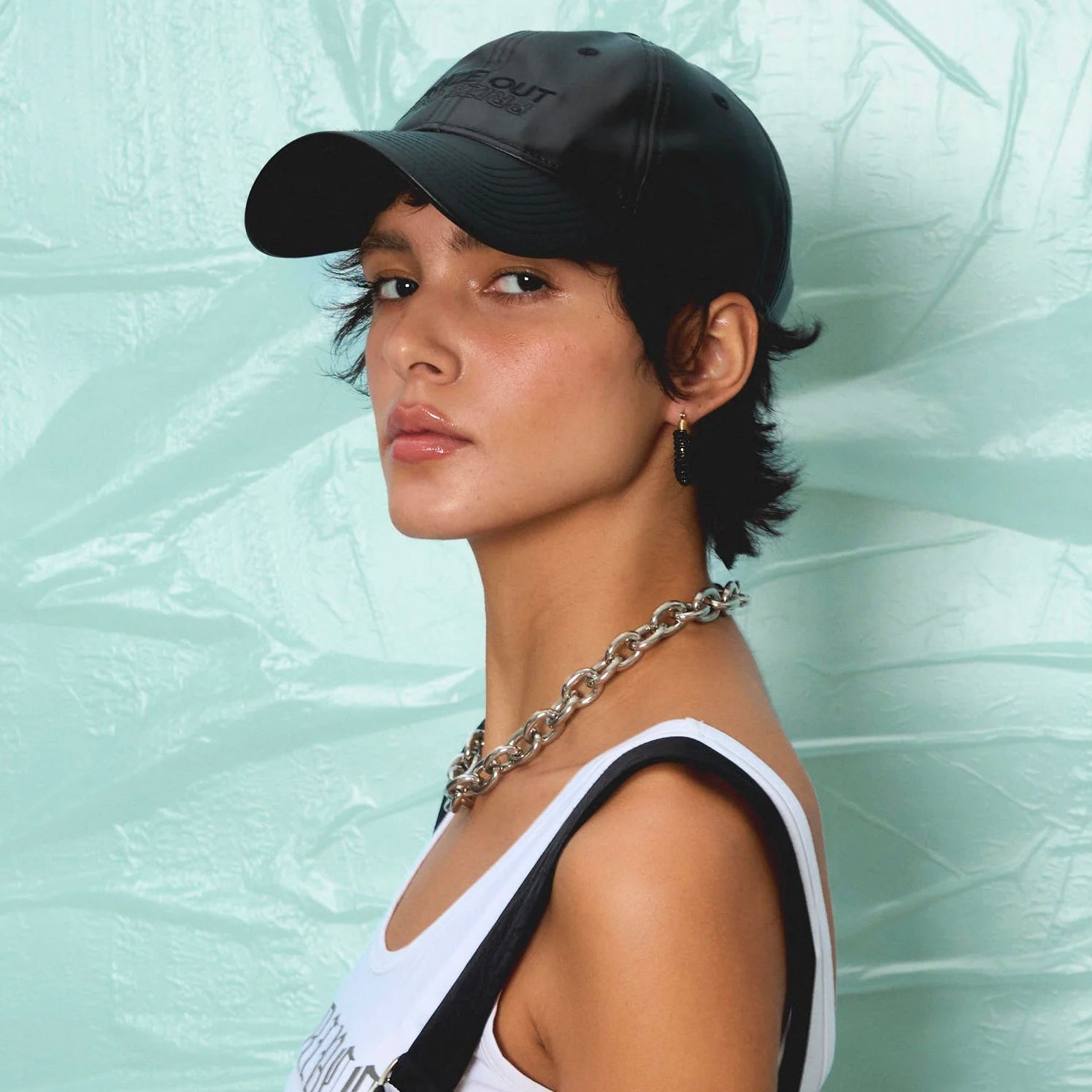 【再販売通知受付可能】Prize Out Logo Vegan Leather Cap