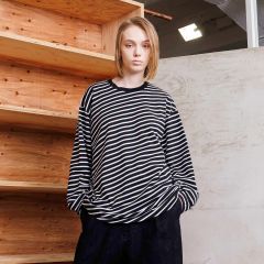 【残り一点】オーバーサイズボーダーL/S Tee
