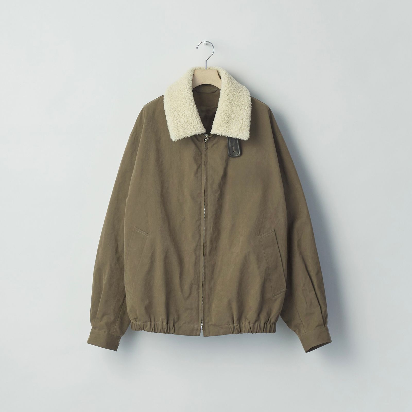 【残りわずか】Detachable Collar Resin Finish Cotton Jacket