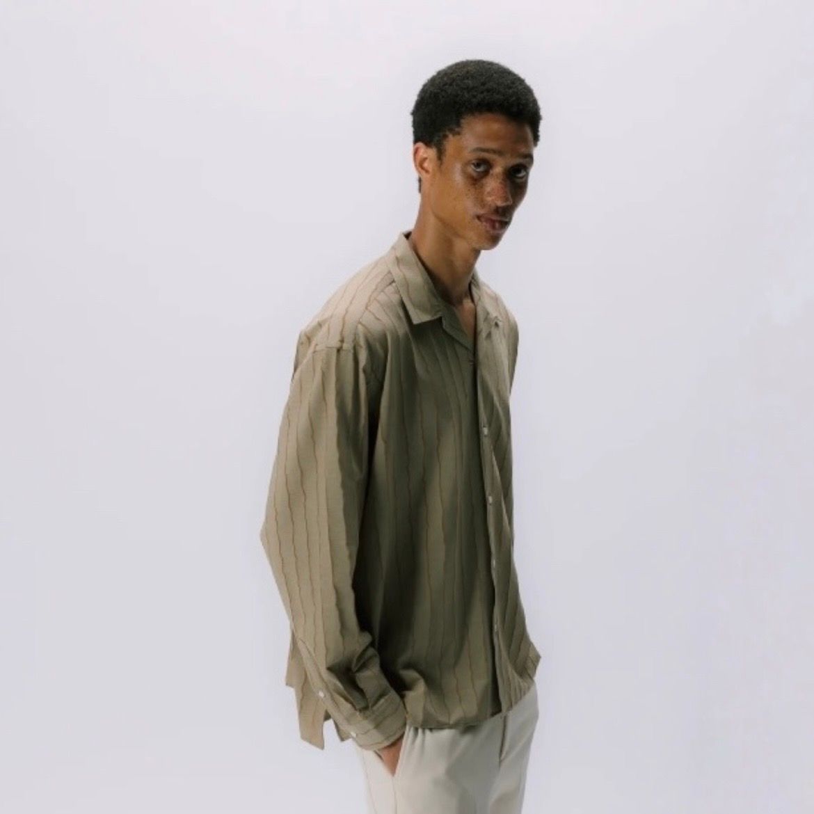 【残り一点】46G Burnout Printing Ether LS Shirt