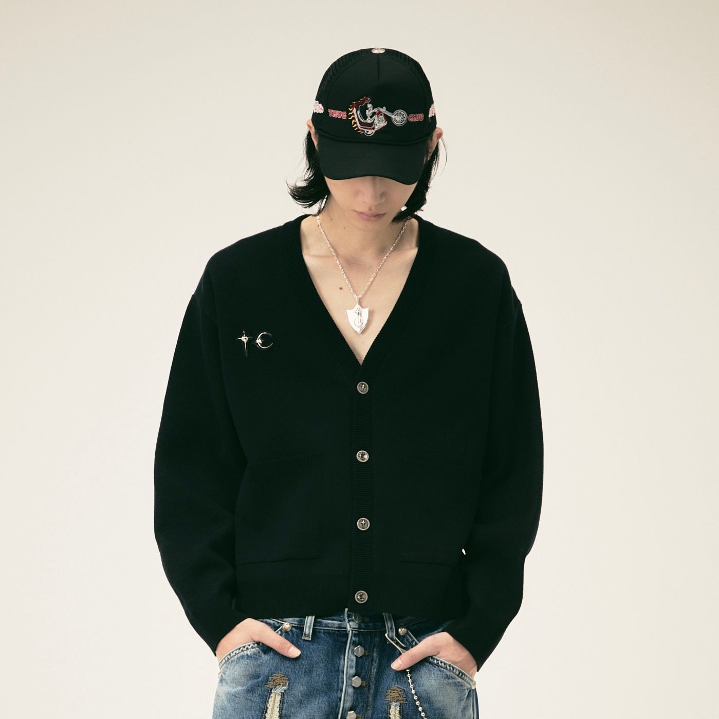 【残り一点】TC Bone Knit Cardigan