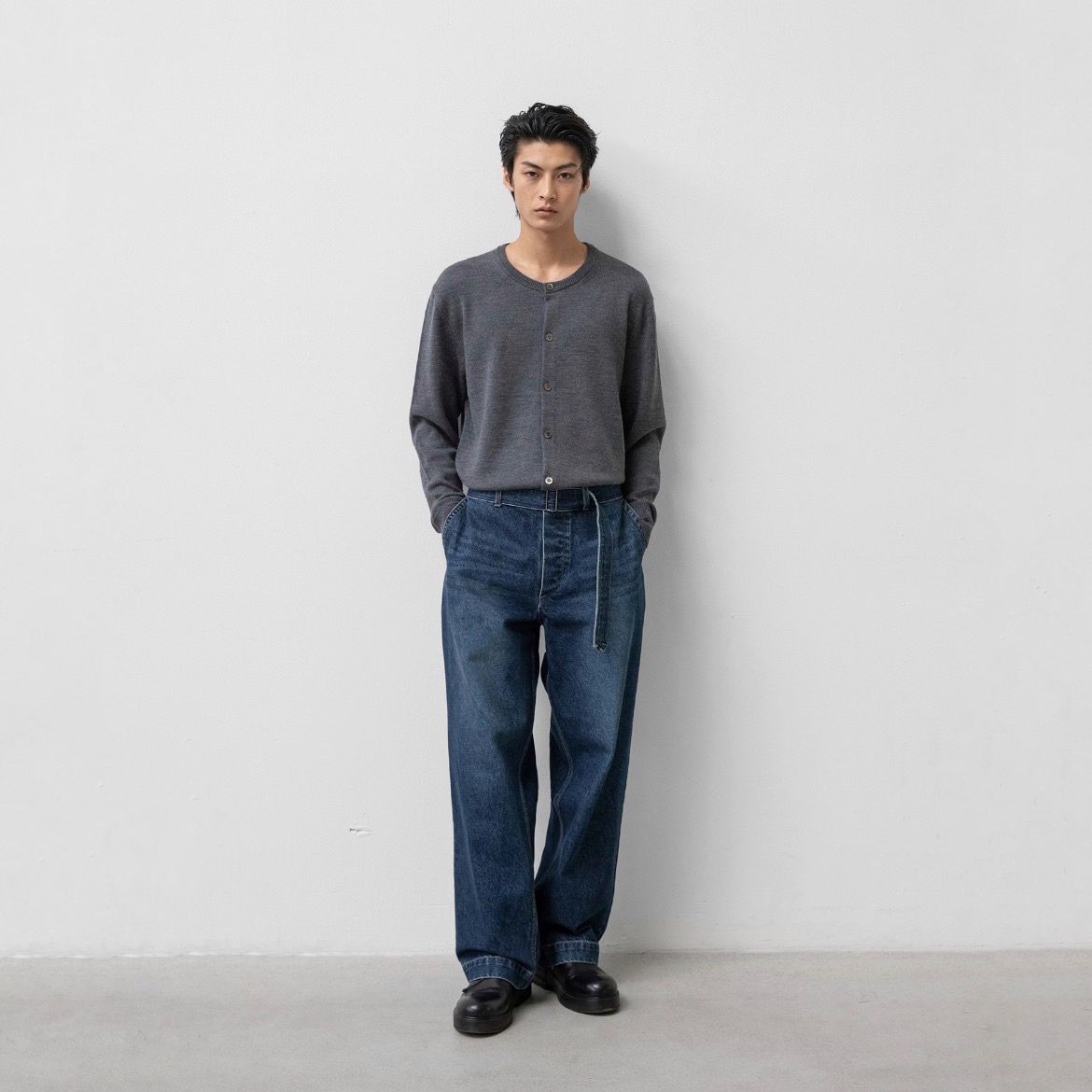 【残り一点】Plenty Belted Denim Slacks