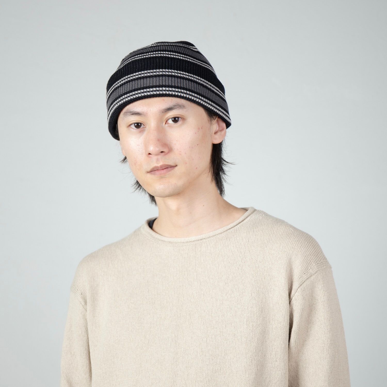 【残り一点】RV Border Short Beanie