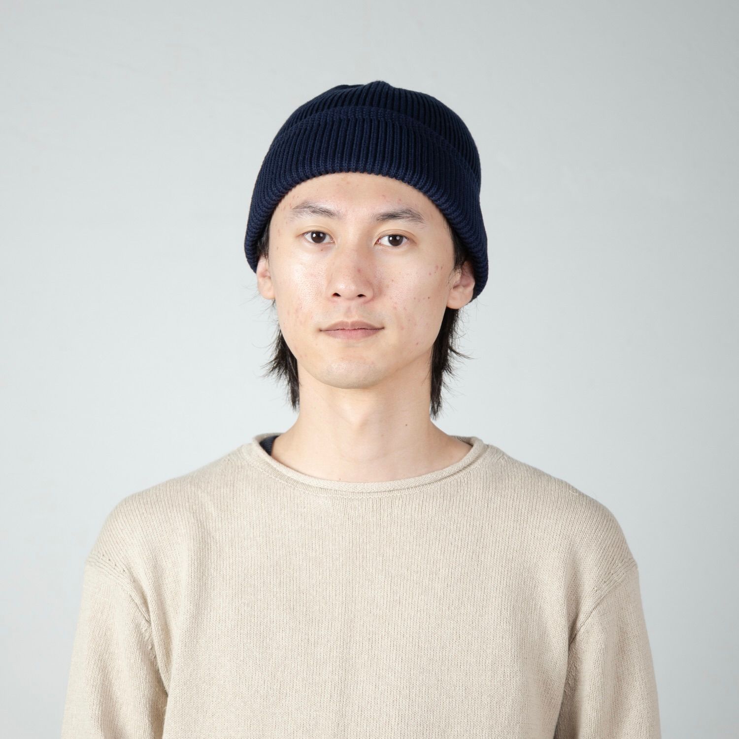 【残り一点】Cotton Acrylic Knit Beanie