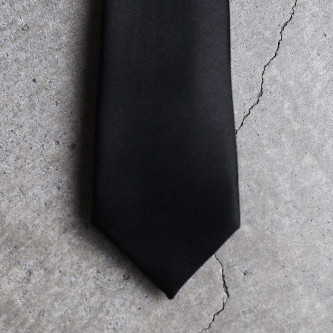 little big Silk Narrow Tie(BLACK) ネクタイ LITTLEBIG - 【残りわずか】70mm Narrow Tie(BLACK) | ACRMTSM
