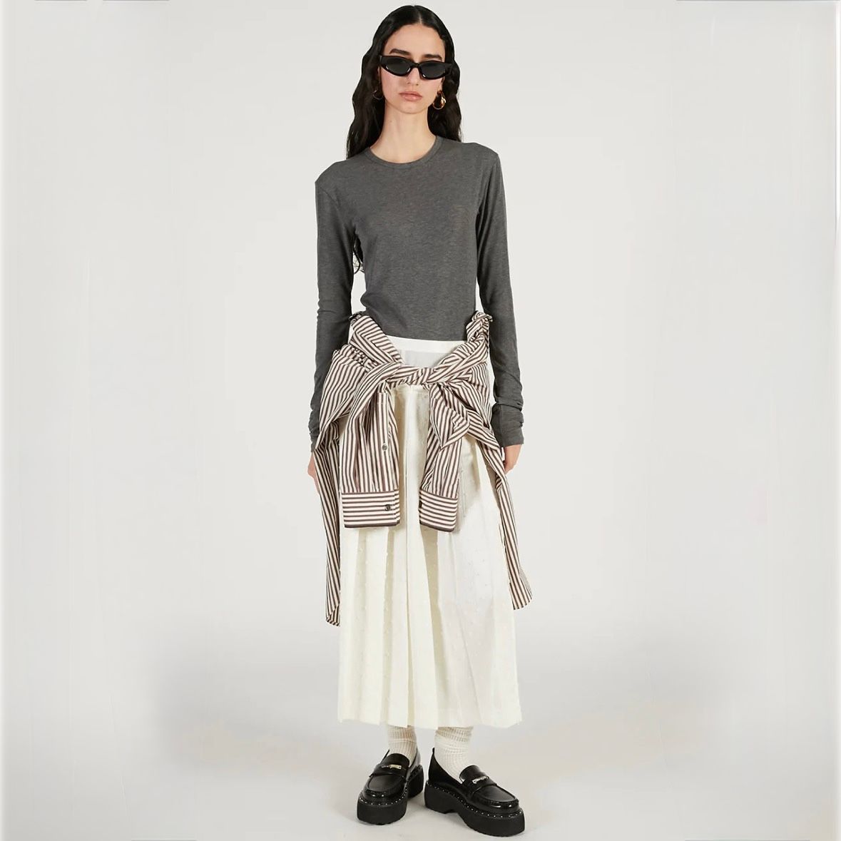 【残り一点】ダブルネックレイヤードトップ