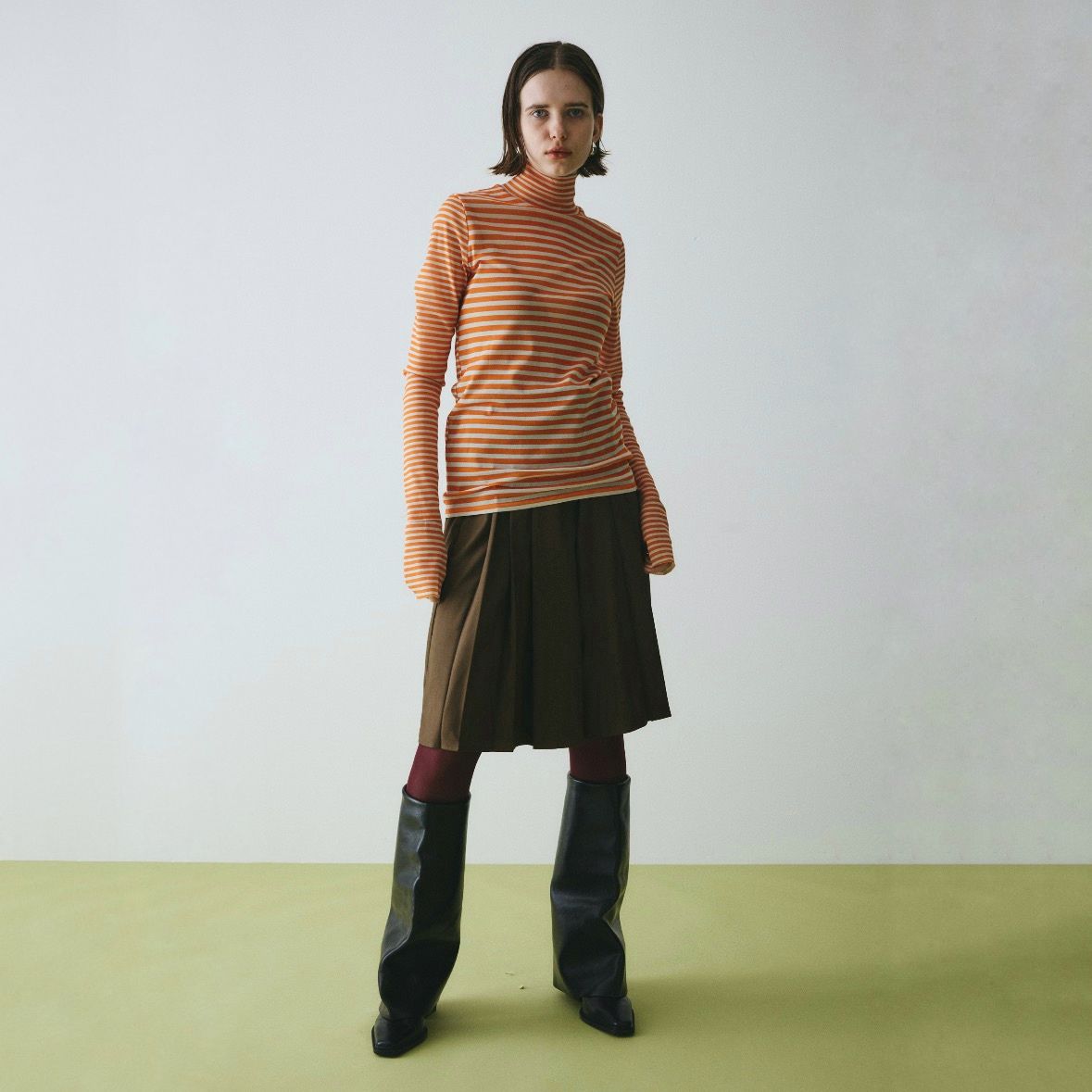 【残り一点】High Neck Mesh Inner Tops