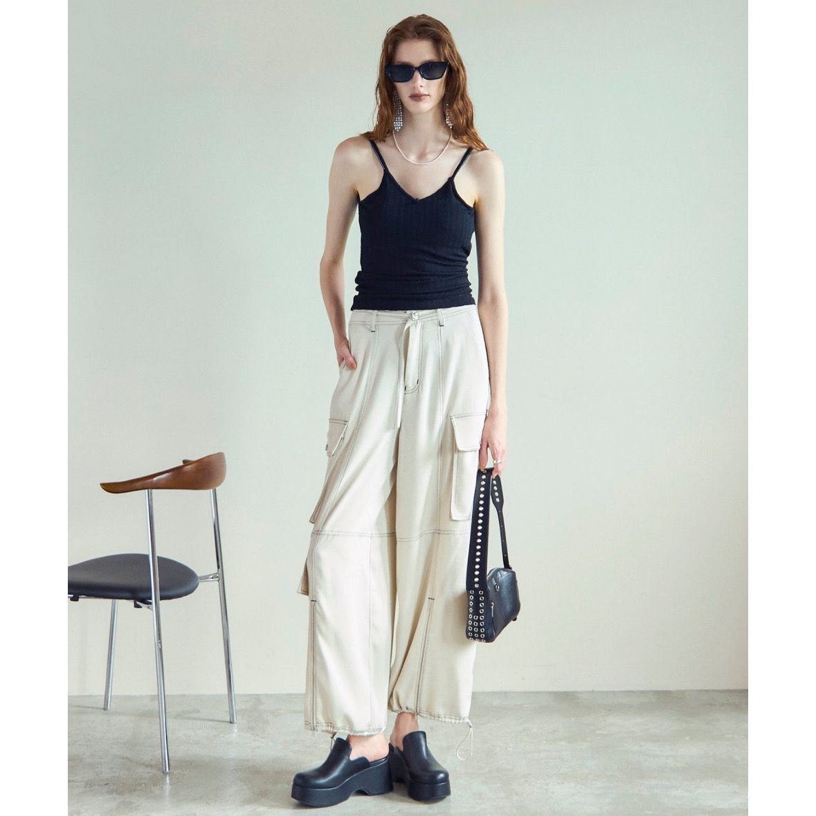 【残り一点】Cup In Jersey Lace Camisole