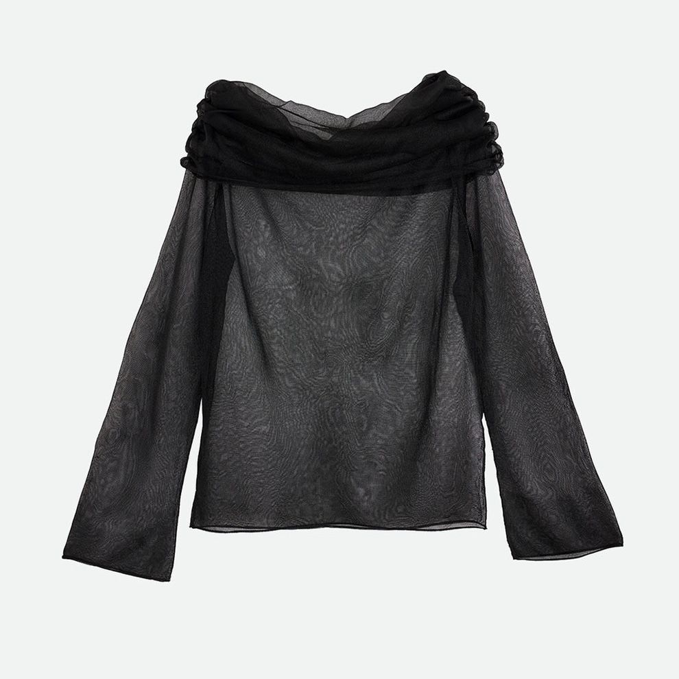 【残り一点】Sheer Off Shoulder Knit