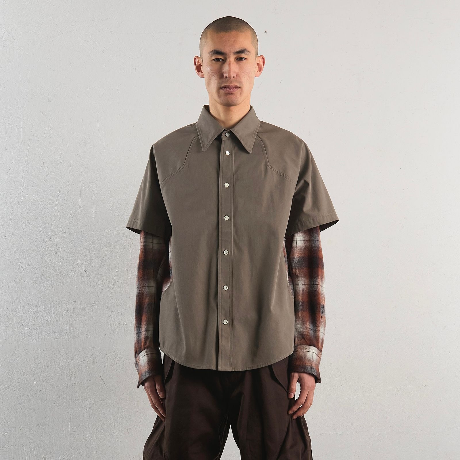 NVRFRGT STRATUM PATTERN SHIRT