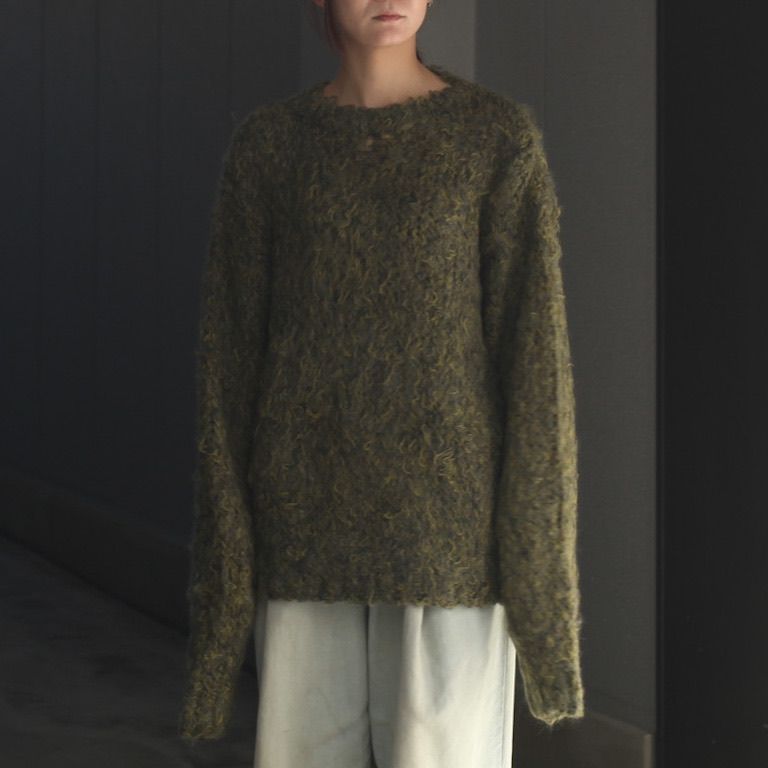 【残り一点】3Color Mix Mohair Crewneck Sweater