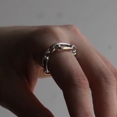 【残り一点】Chain Harden Ring(WHITE)