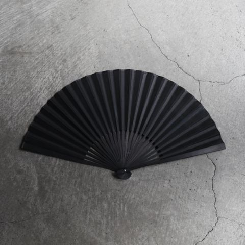 【残り一点】Leather Sensu(BLACK)