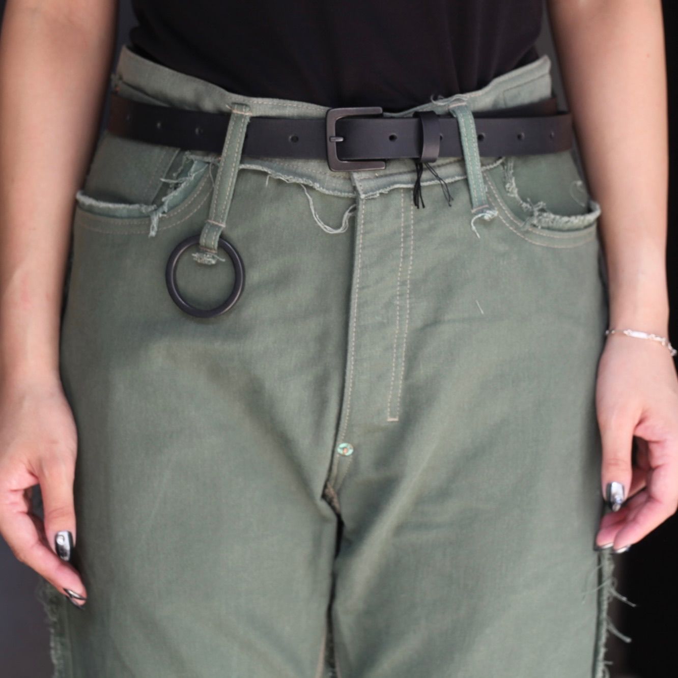 【残り一点】Slash Seam Twist Bondage Jeans(VINTAGE US ARMY LAUNDRY BAG)