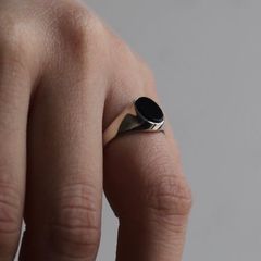 【残り一点】Signet Oval Ring S(ONYX)