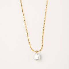 【お取り寄せ注文可能】Small Pearl Twist Chain Necklace
