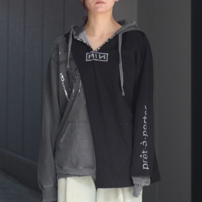 【残りわずか】Bootleg Layered Hoodie(SHINE)