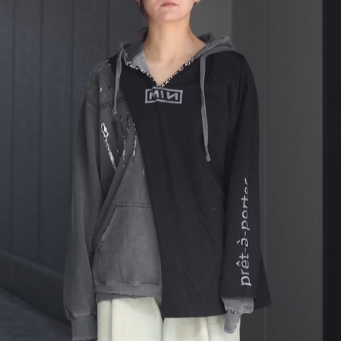【残りわずか】Bootleg Layered Hoodie(SHINE)