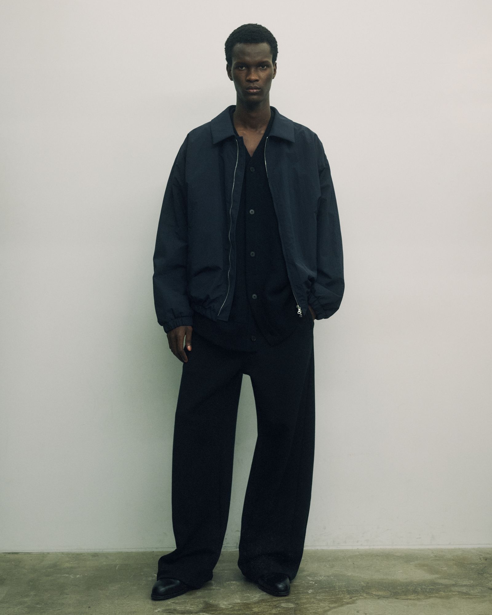 スイカ様専ATON GARMENT DYECASHMERE ニット2 ブラック Acne Studios - Wool zip cardigan - Black