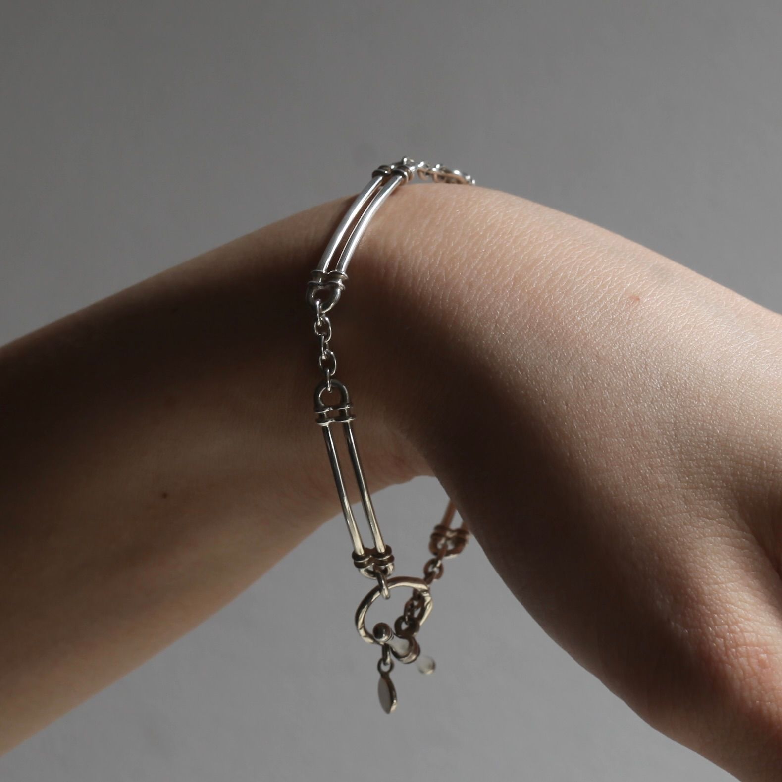 【残り一点】Parallel Bar Chain Bracelet/T-BAR