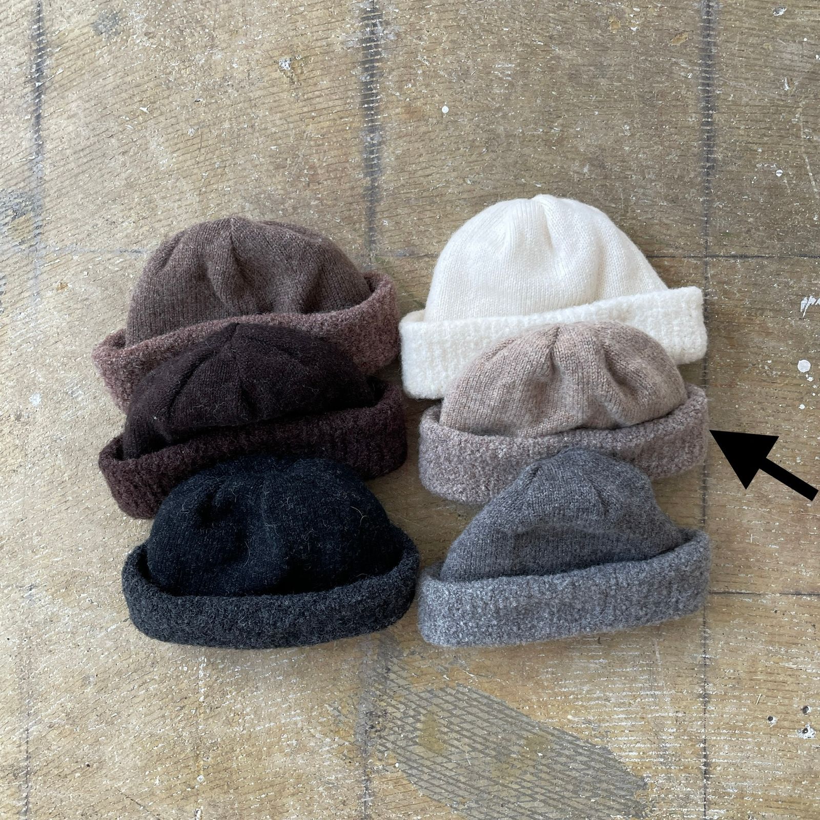 【再販売通知受付可能】WO/AL Knit Cap(BEIGE)