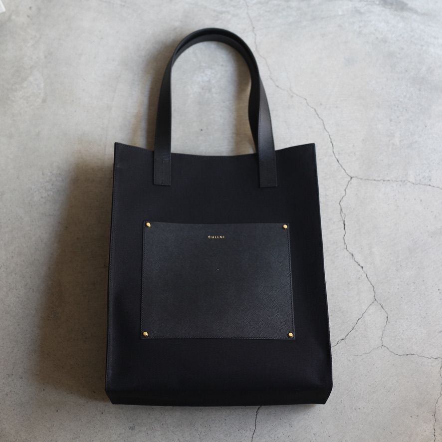 CULLNI - 【残り一点】Leather Pocket Canvas Tote | ACRMTSM ONLINE STORE