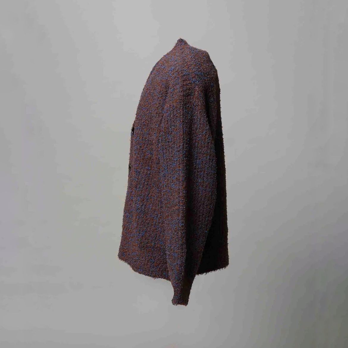 【残り一点】Mix Color Fancy Yarn Prime-Over Knit Cardigan