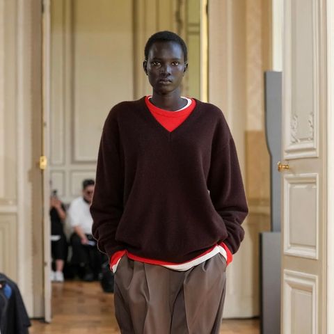 【残り一点】Pure Cashmere Knit V Neck LS