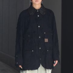 【残り一点】Rustic Collar Chore Jacket Boro Crust(NOIR)