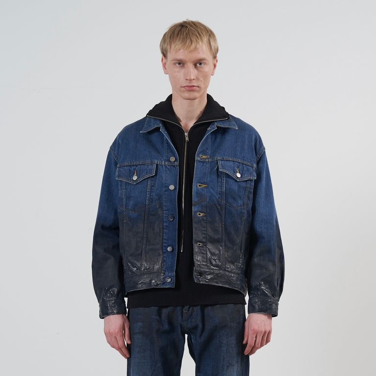 YOKE - 【残り一点】Hand Painted Denim Trucker Jacket | ACRMTSM 