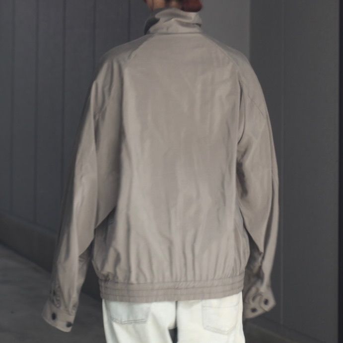 【残り一点】Silk/Nylon Zip Up Blouson