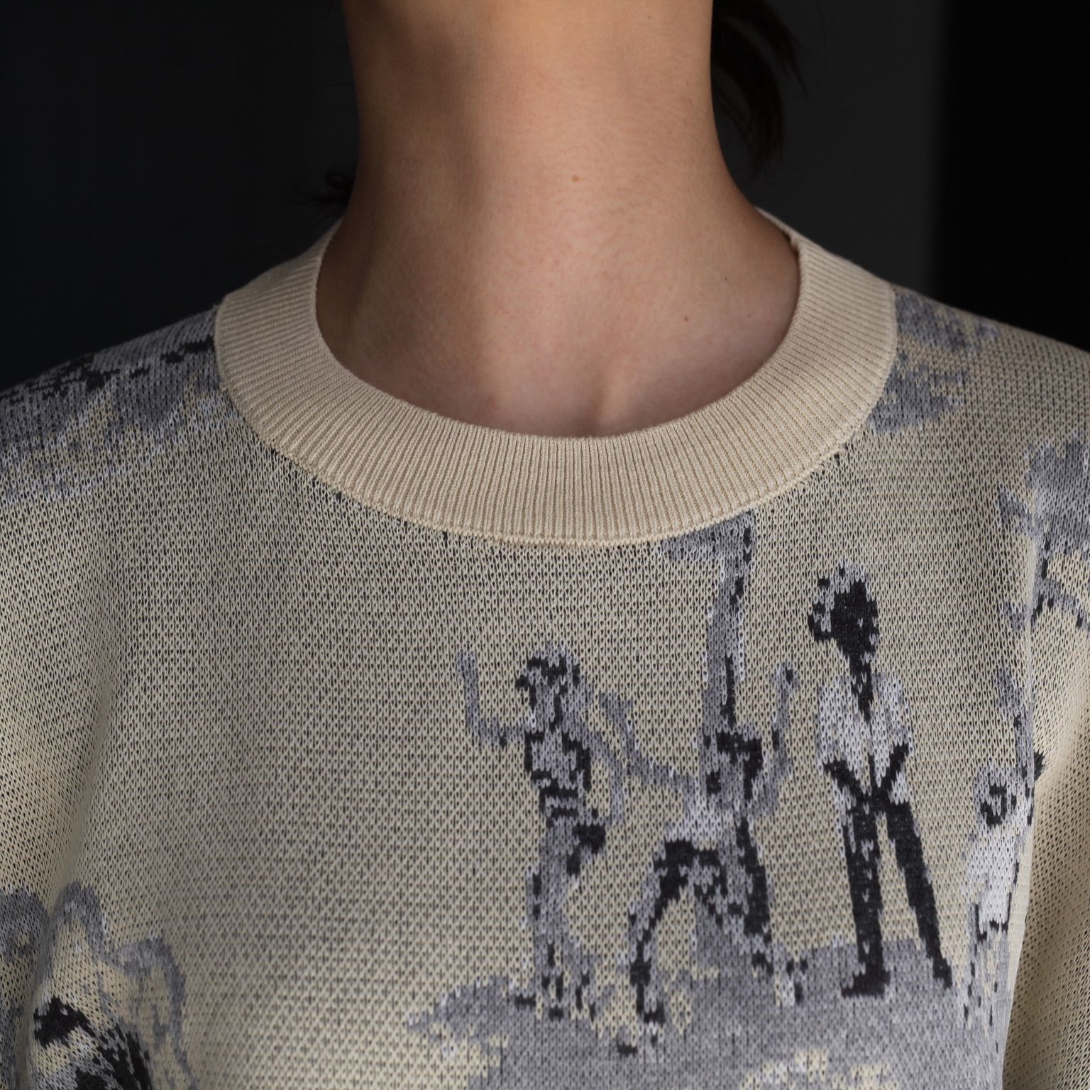 【残り一点】Newcommune Island Jaquard Knit