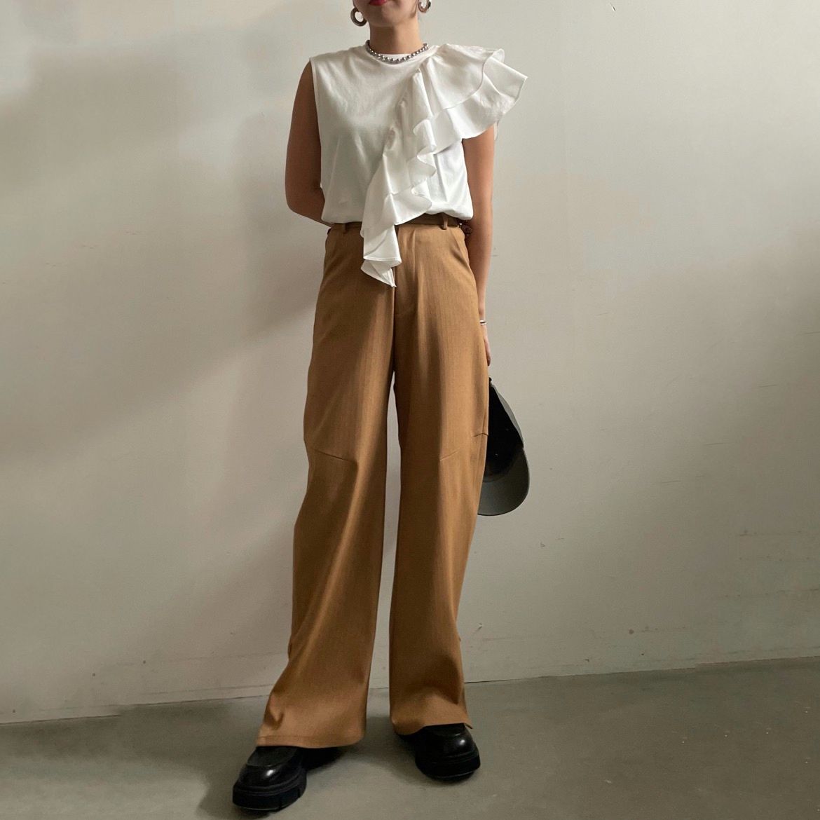 【残り一点】Retro Round Slit Pants