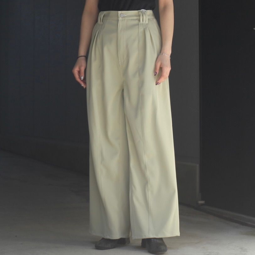 YOKE - 【残り一点】3Pleated Wide-Leg Trousers | ACRMTSM