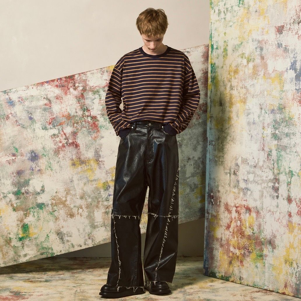 【残り一点】Artificial Leather Wide Leg Pants