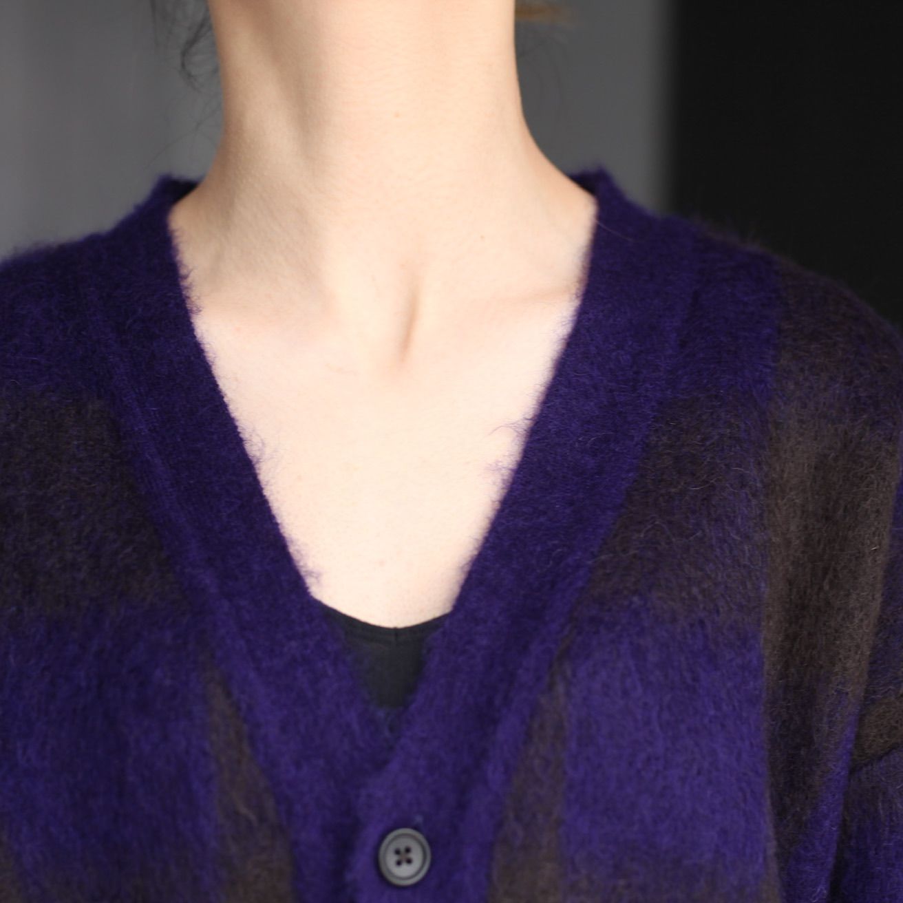 stein - 【残りわずか】Color Combination Mohair Cardigan | ACRMTSM