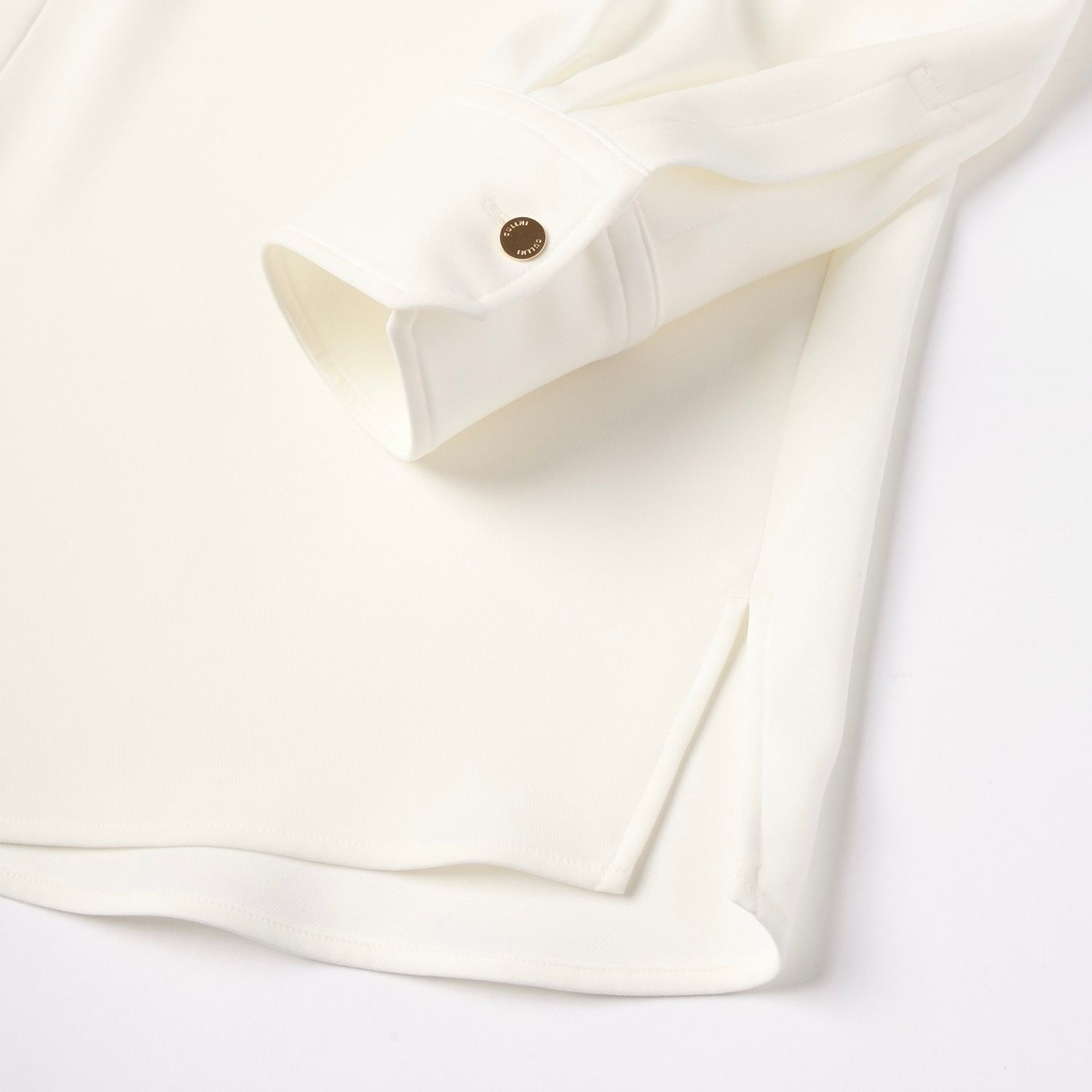 【残り一点】Double Cloth Twill Front Fly Chin Tab Shirt