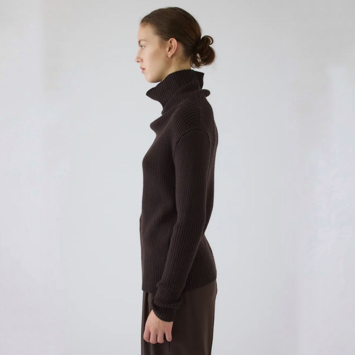 【残り一点】Back Shoulder Rib Knit Tops
