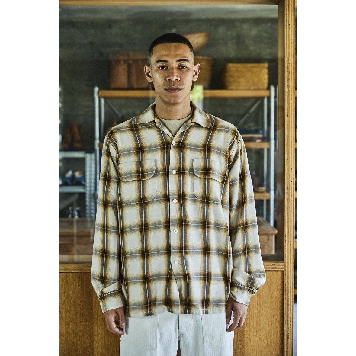 【残り一点】Ombre Check Shirt