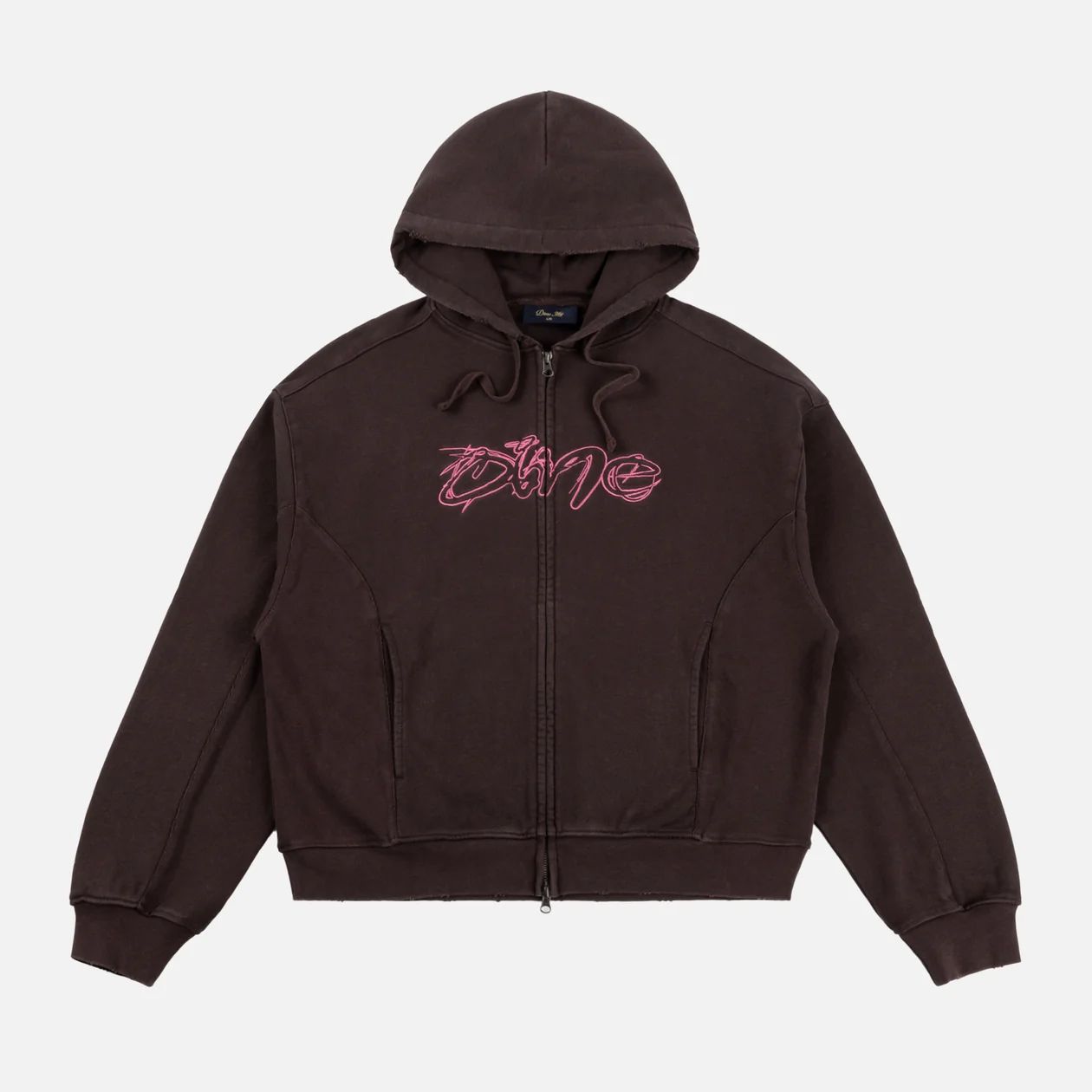 【残り一点】Distressed Terry Zip Hoodie