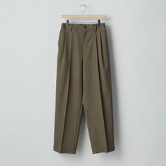【残りわずか】Two Tuck Easy Trousers(2/90 WOOL GABARDINE)