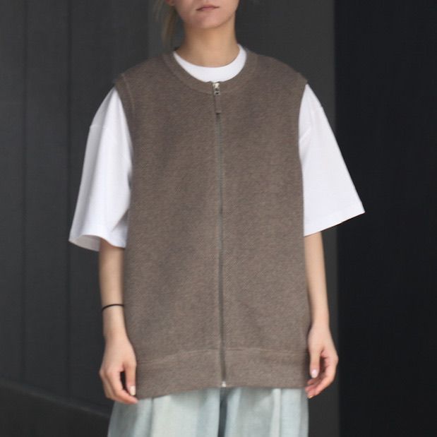 crepuscule - 【残りわずか】Moss Stitch Zip Vest | ACRMTSM ONLINE STORE