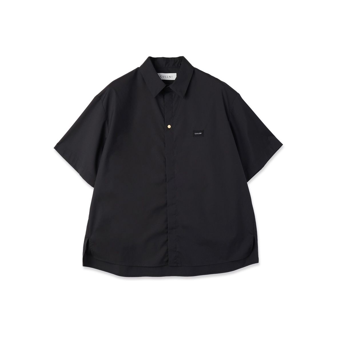 【残り一点】High Count Broadcloth Embroidery Patch Short Sleeve Shirt