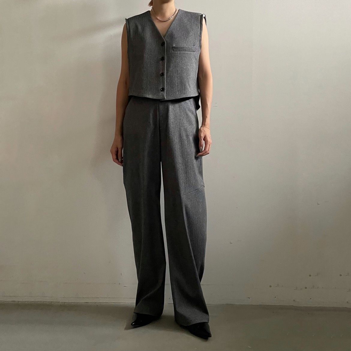 【残り一点】Retro Padded Vest Jacket