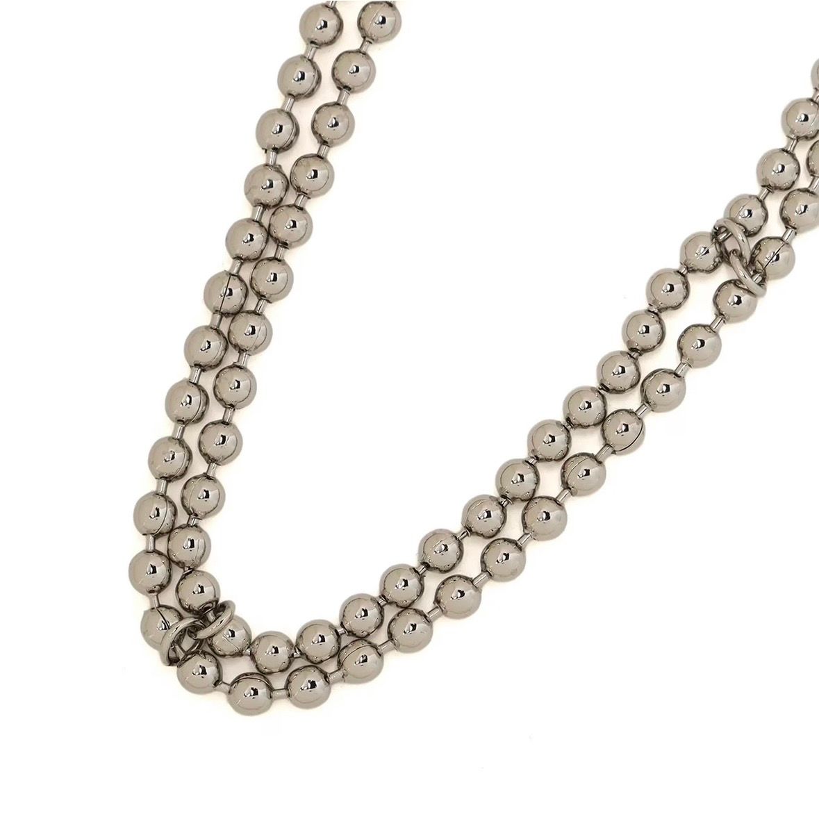 【残り一点】ボールチェーンネックレス(SILVER)