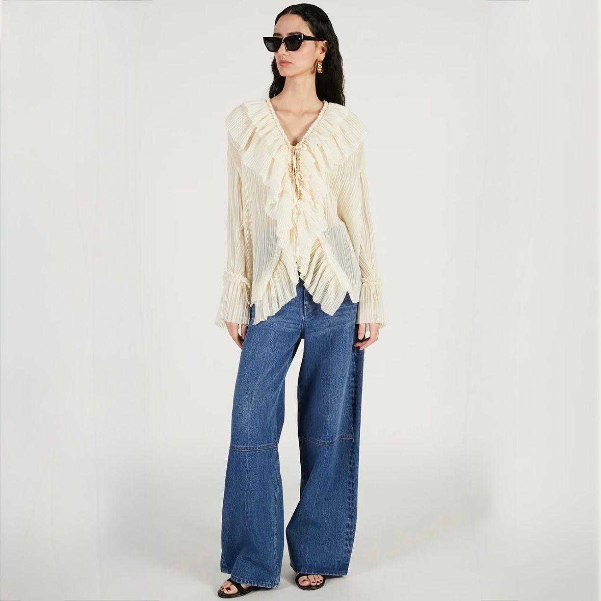 【残り一点】ストレートデニムパンツ